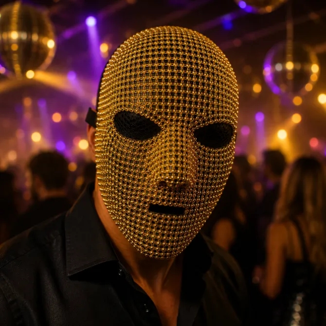 Masker Goud diamant