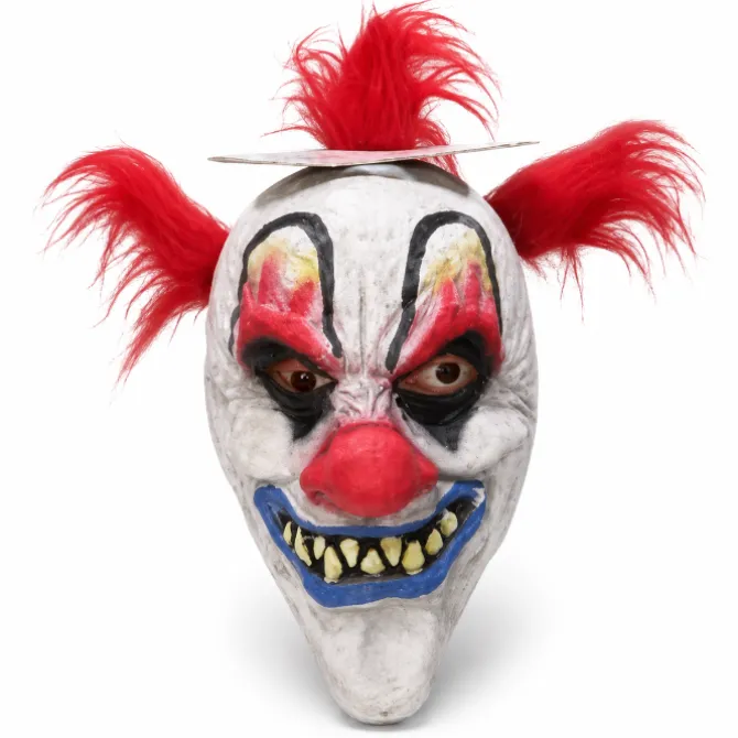 masker horror clown rood haar