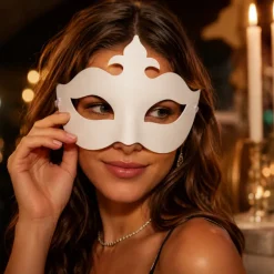 Masker lelie wit half gelaat
