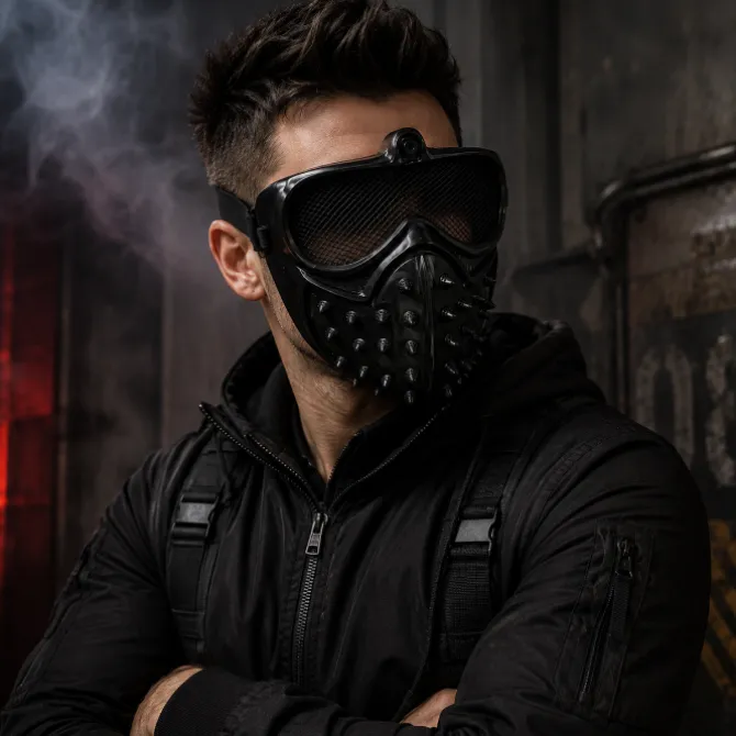 Masker met spikes