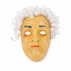 Masker Sarah 50 jaar met haar gezichtsbedekkend
