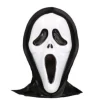 Masker scary ghost zwart/wit gezichtsbedekkend