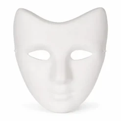 Masker vlindervorm wit gezichtsbedekkend