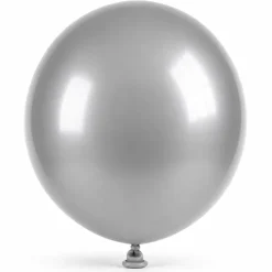 Mega Ballon Chrome - Zilver - 60cm - 1 stuk