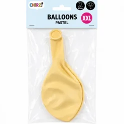 Mega Ballon Pastel - Geel - 60cm - 1 stuk