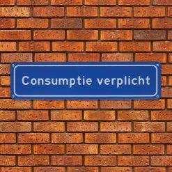 Metalen bord Consumptie