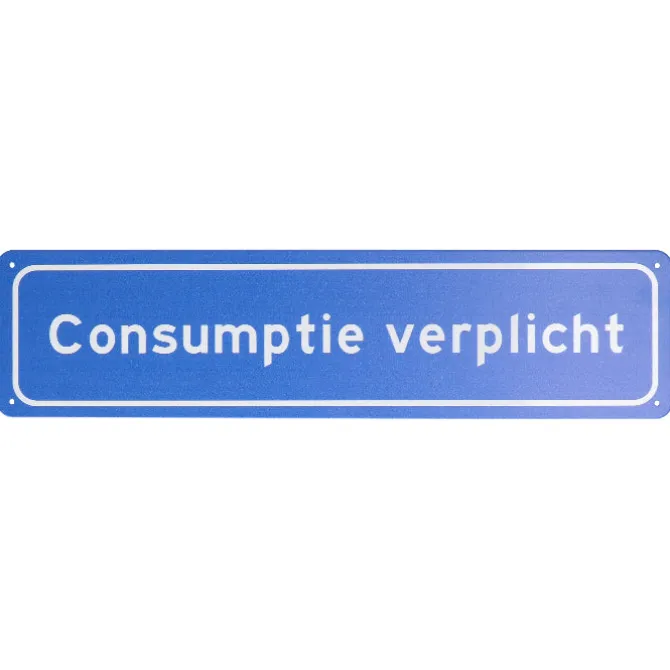 Metalen bord Consumptie