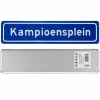 Metalen bord Kampioensplein