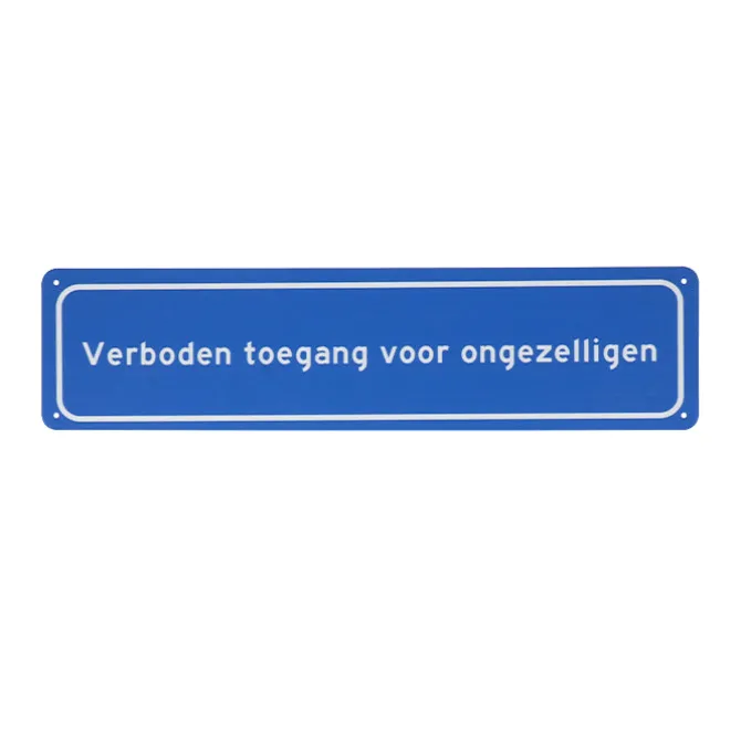 Metalen bord Ongezelligen