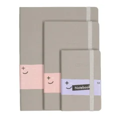 Notitieboek glitter grijs A5