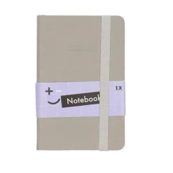 Notitieboek glitter grijs A6