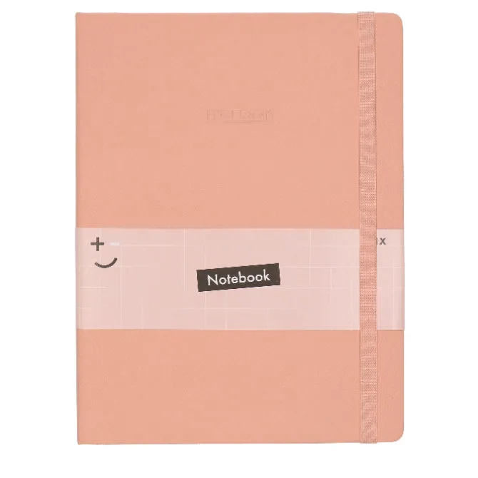 Notitieboek glitter roze A4