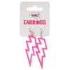 Oorbellen flash neon roze