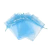 Organza zakjes blauw 10 stuks
