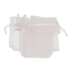 Organza zakjes wit 10 stuks