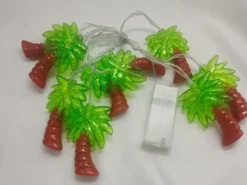 Palmboom lichtsnoer groen/bruin 10 lichten 2m