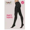 Panty glitter zwart one size
