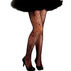 Panty Halloween spinnenweb zwart one size