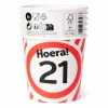 Papieren bekers 21 jaar verkeersbord 250ml 8St