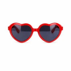 Partybril hart groot rood