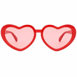 Partybril hart XL rood