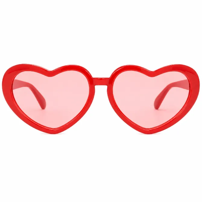 Partybril hart XL rood