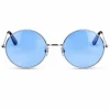 Partybril hippie blauw