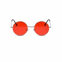 Partybril hippie rood