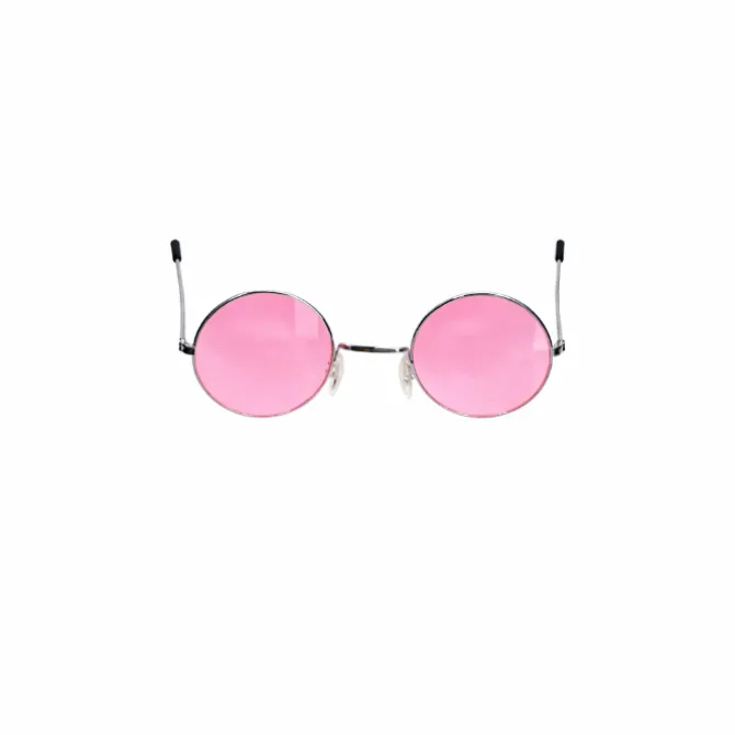 Partybril hippie XL roze