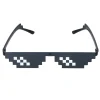Partybril Pixel zwart