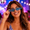Partybril vlam blauw