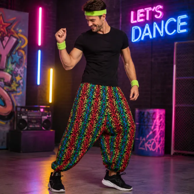Party broek panter regenboog - S/M