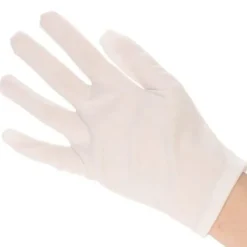 Party handschoenen wit one size