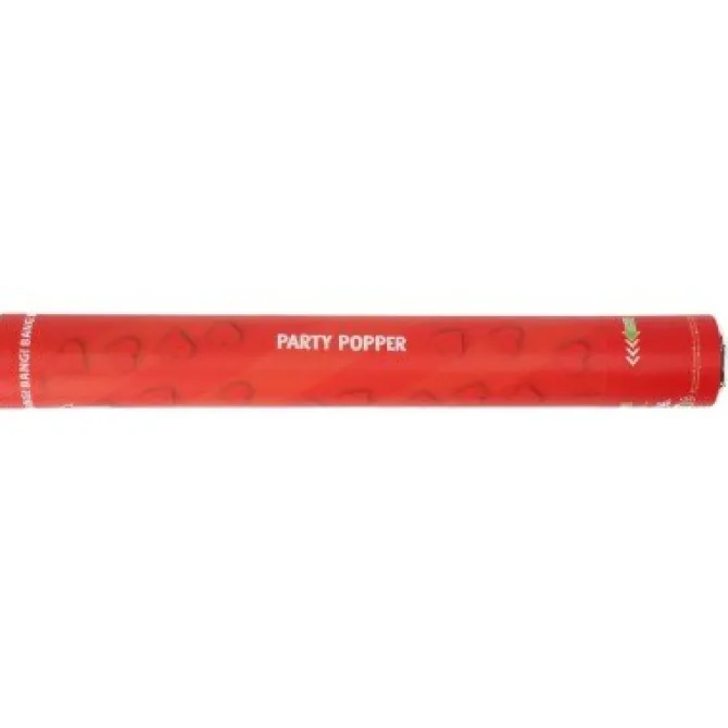 Party popper hartjes rood