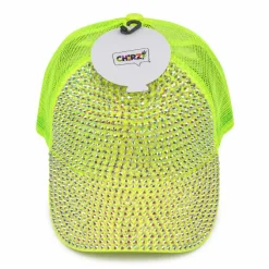 Pet diamanten neon geel