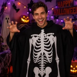 Pij skelet zwart one size