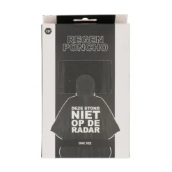 Poncho Radar zwart/wit