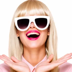 Pruik long lola blond