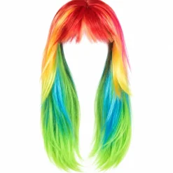 Pruik Reina regenboog