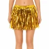 Rokje glitter folie goud one size