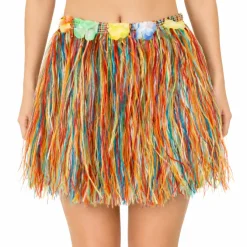 Rokje Hawaii kort meerkleurig one size