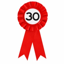 Rozet 30 jaar rood/wit