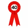 Rozet 40 jaar rood/wit
