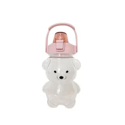 Roze waterfles beertje 1000ml
