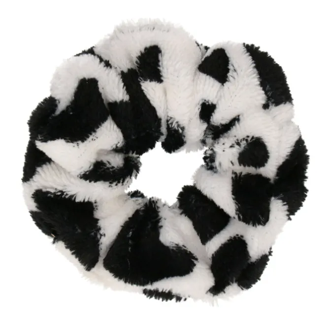 Scrunchie koeienprint zacht