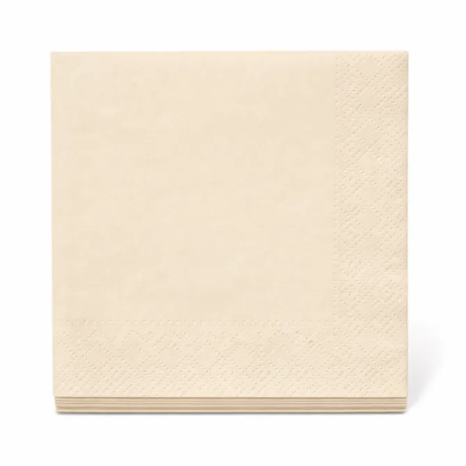 Servetten creme 33x33 cm - 20 stuks