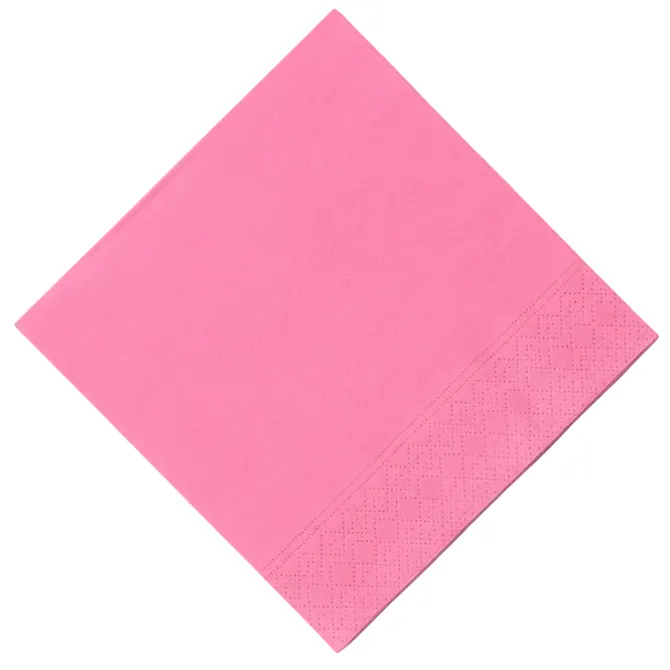 Servetten roze 33x33 cm - 20 stuks
