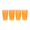 Shotglazen oranje plastic 20 ml - 24 stuks