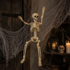 Skelet Halloween buigbaar wit