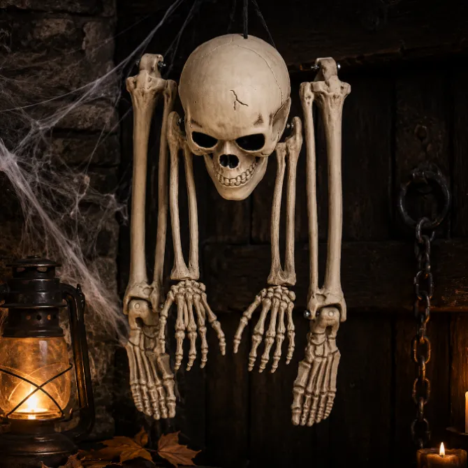 Skelet Halloween 5 delig